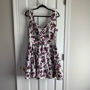 Skull floral dress